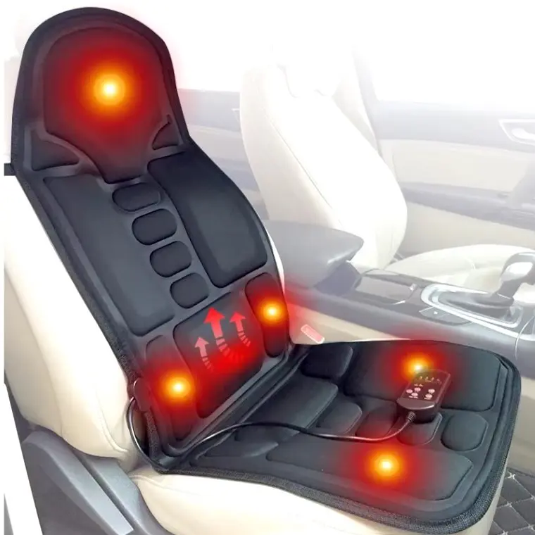 Масажна накидка No Brand Massage Cushion JB-100B з підігрівом 220V Black - фото 4