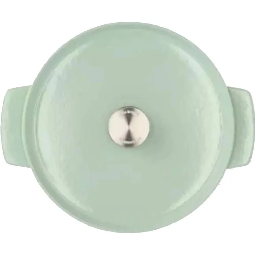 Каструля KitchenAid Cast Iron чавунна з кришкою 26 см 5.2 л фісташковий (CC007434-001) - фото 3