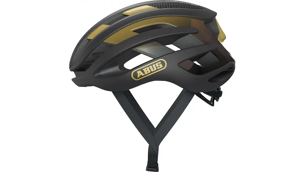Велошолом Abus AirBreaker Black Gold S (1007-868290) - фото 4
