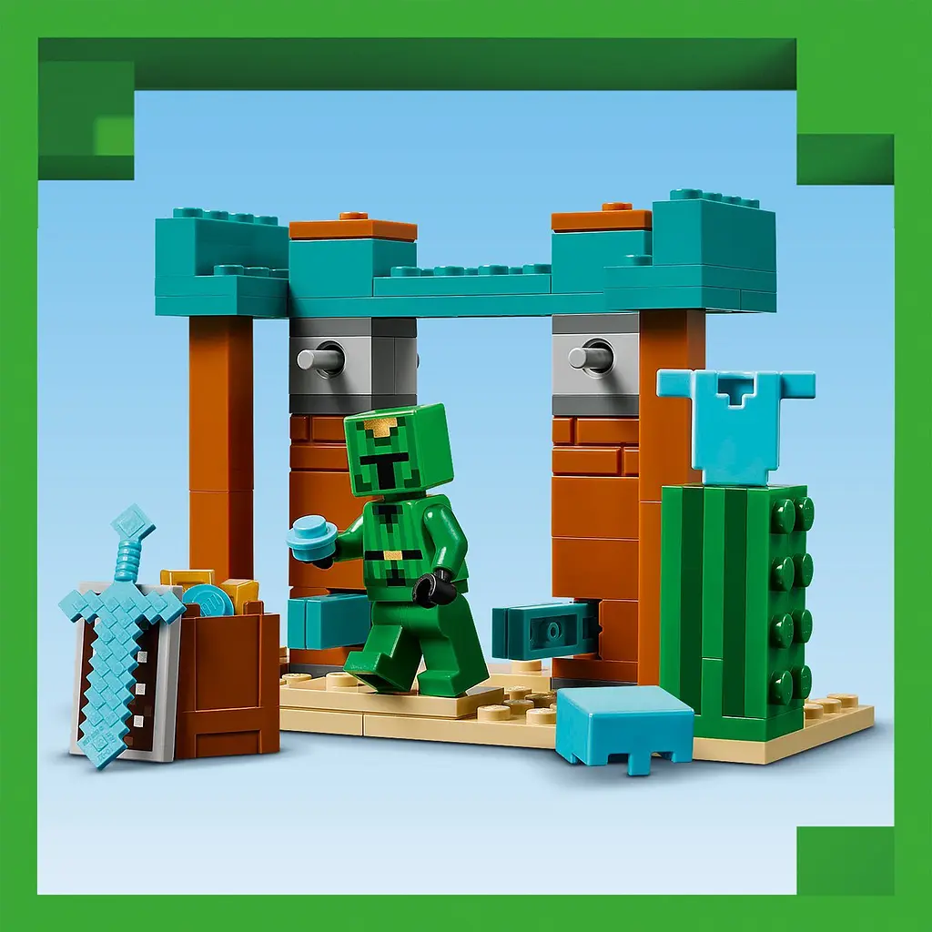 Конструктор LEGO Minecraft Пустынный патруль разбойника 105 деталей (21267) - фото 4