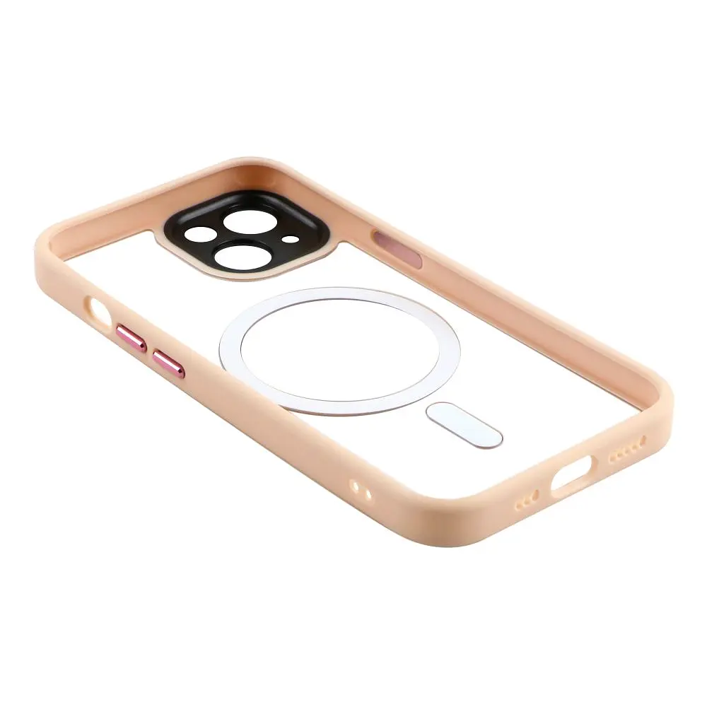 Чохол Creative TPU PC Metal Calais MagSafe Apple iPhone 15 Pink - фото 4