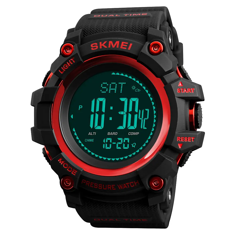 Наручний годинник чоловічий Skmei 1358 Red, 1358RD (12273) - фото 2