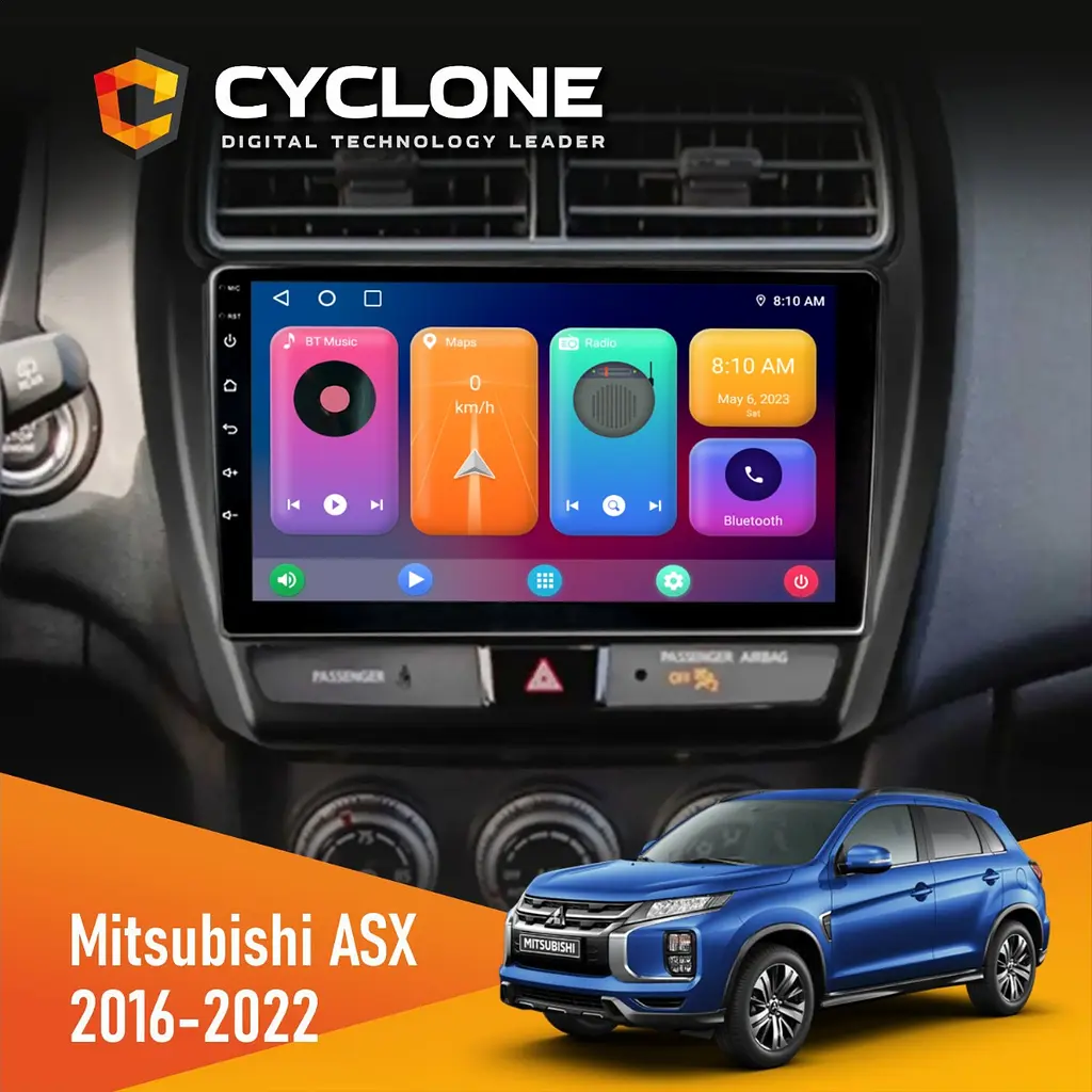 Штатна магнітола Mitsubishi ASX 2016-2022 Cyclone C10-001 2x32 CPL Cyclone (НФ-00008936)