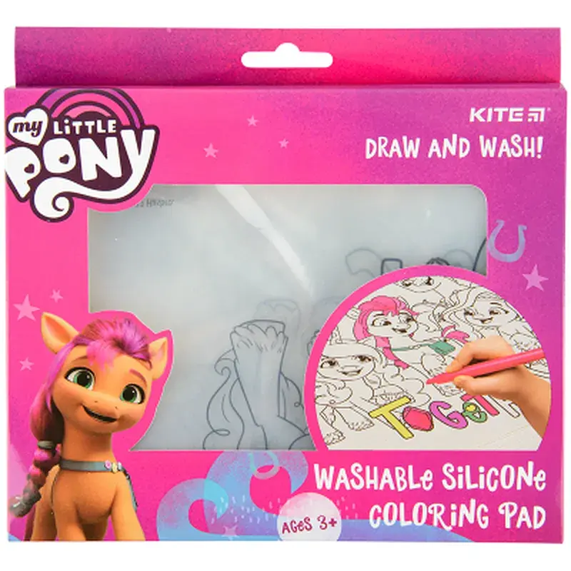 Підкладка настільна Kite силіконова розмальовка My Little Pony, 30х40см (LP22-424) - фото 2
