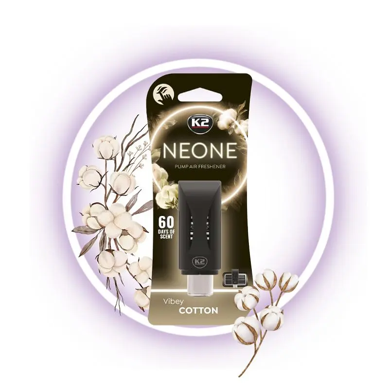 Ароматизатор повітря на обдув K2 NEON VIBE COTTON Бавовна (V373) (K20775) - фото 4