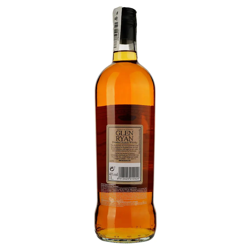 Уцінка. Віскі Glen Ryan Blended Scotch Whisky 40% 1 л - фото 2