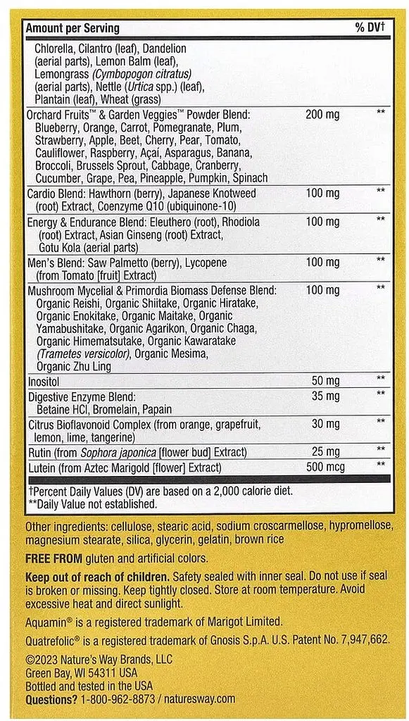 Комплекс для здоров'я чоловіків Nature's Way Alive! Max3 Potency Men's, 90 таблеток - фото 3
