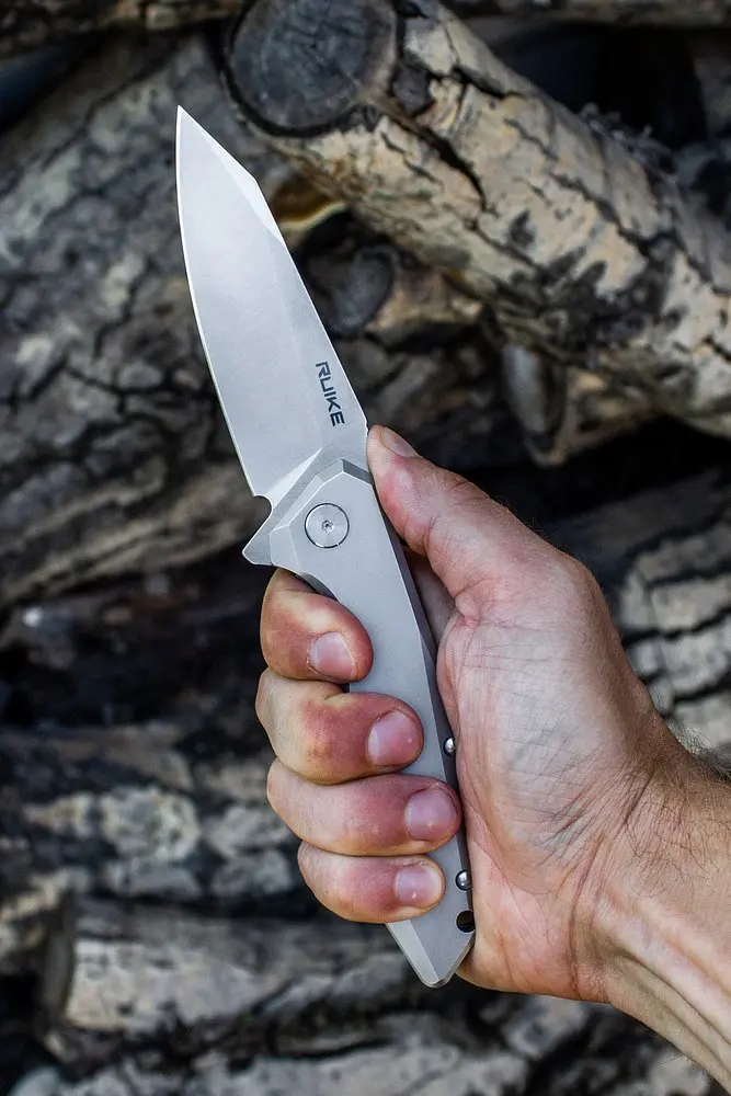 Ніж складаний туристичний Ruike P135-SF, (9.2 см) 14C28N / steel 420 сірий - фото 21