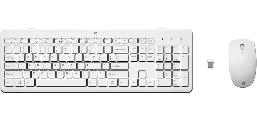 Комплект бездротовий HP 230 мишка і клавіатура Combo, білий (3L1F0AA) - фото 2