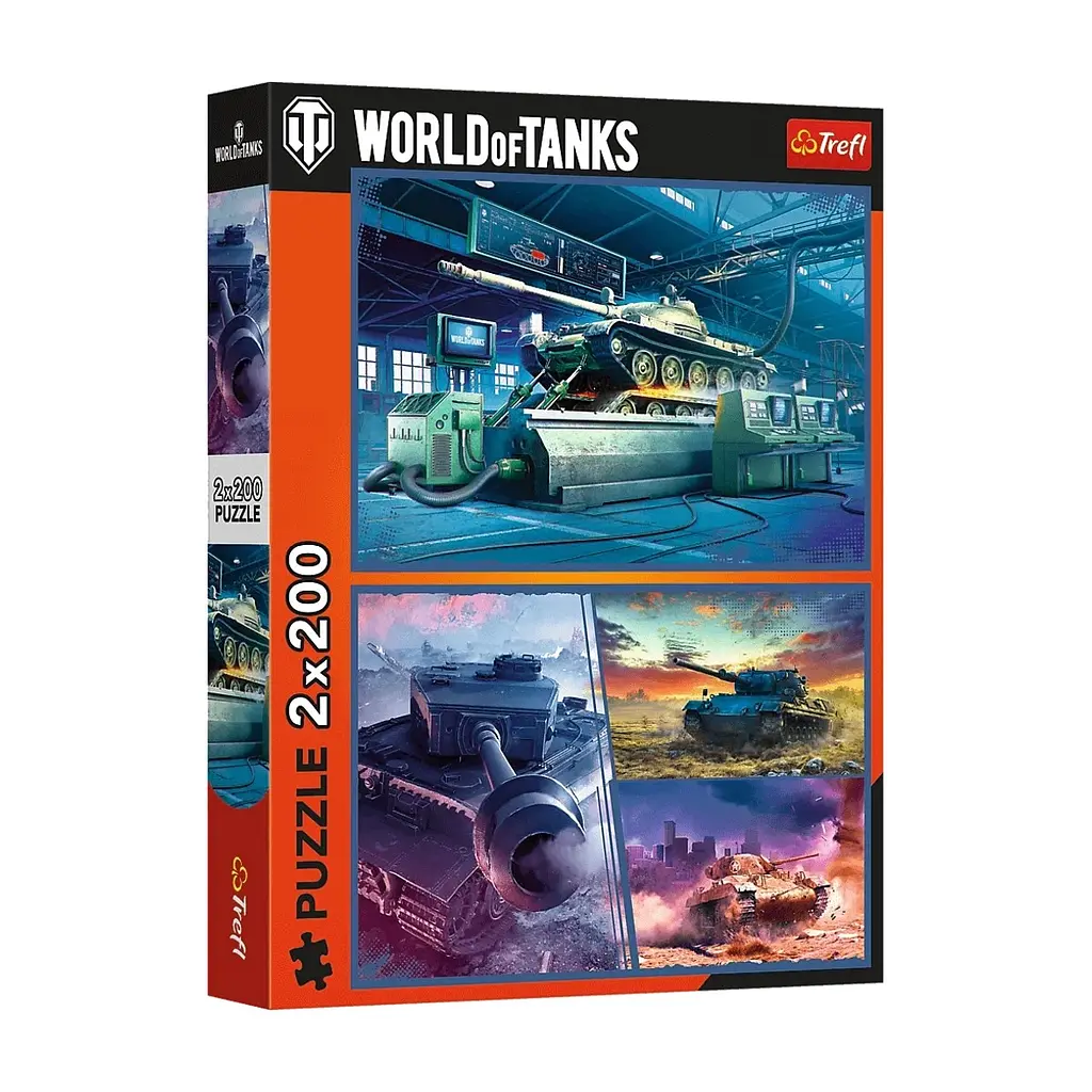 Пазл Trefl WARGAMING Бронетанкова місія 2х200 елементів (5900511133462)