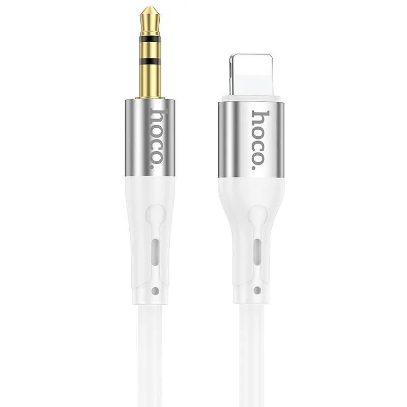 Кабель HOCO 3.5 mm to Lightning silicone digital audio conversion cable UPA22 1M - фото 3