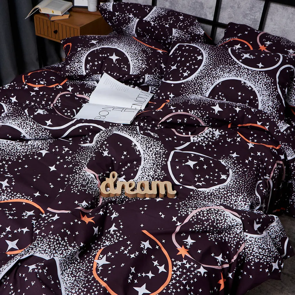 Пододеяльник Moon&Star Бязь Gold Люкс Cosmic Vibes King Size 220x240 см - фото 4
