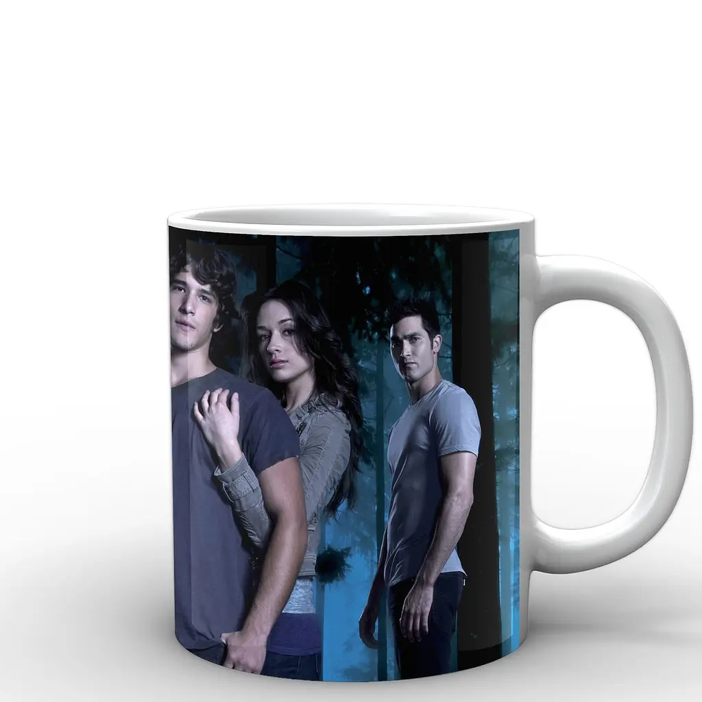 Кухоль GeekLand Вовченя Teen Wolf Вовченя wood TW.02.017.257 330 мл білий - фото 3