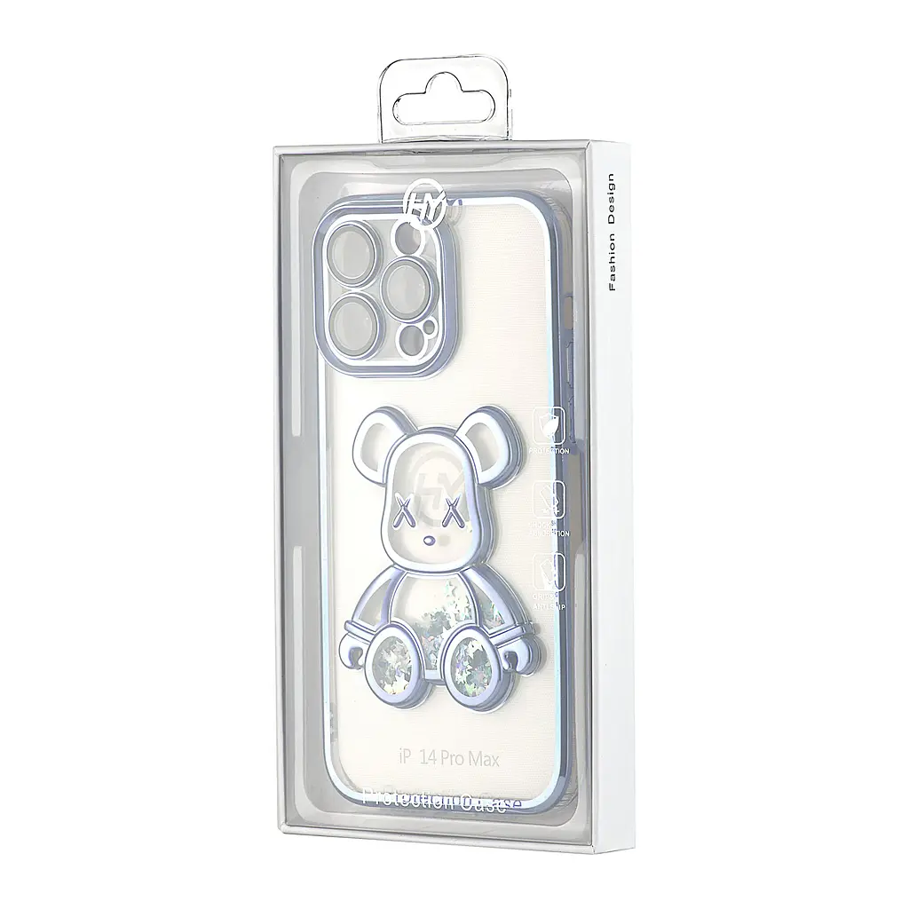 Чохол Shining Bear Case Protected Camera iPhone 14 Pro Max Blue - фото 2