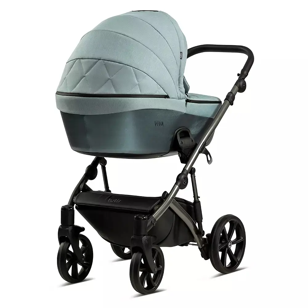 Коляска універсальна 2 в 1 Tutis Viva 4 Luxury Turquoise - фото 3