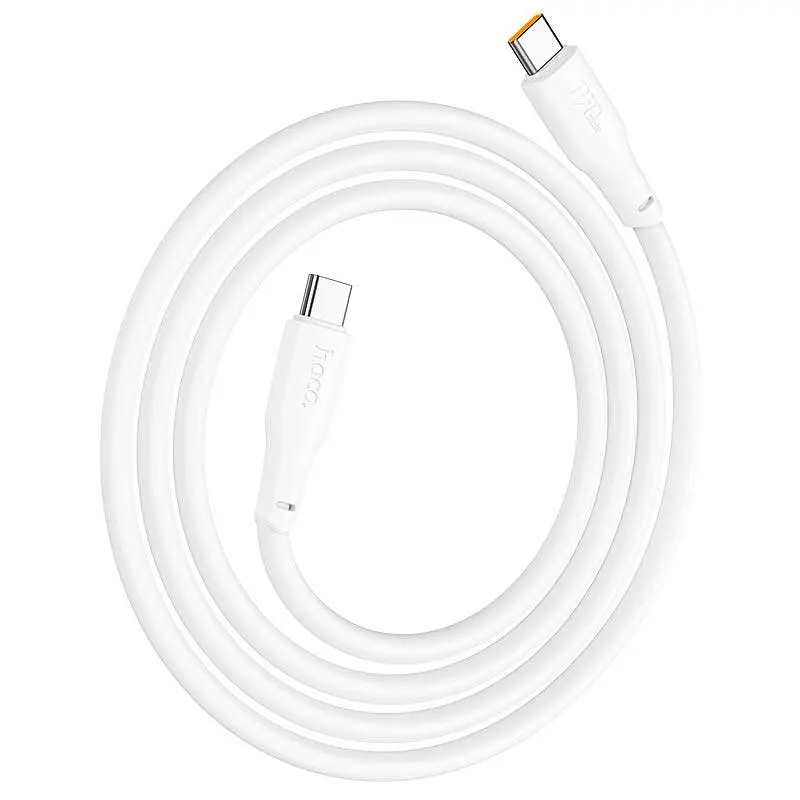 Кабель HOCO X93 240W USB-C — USB-C 2 метра белый - фото 2