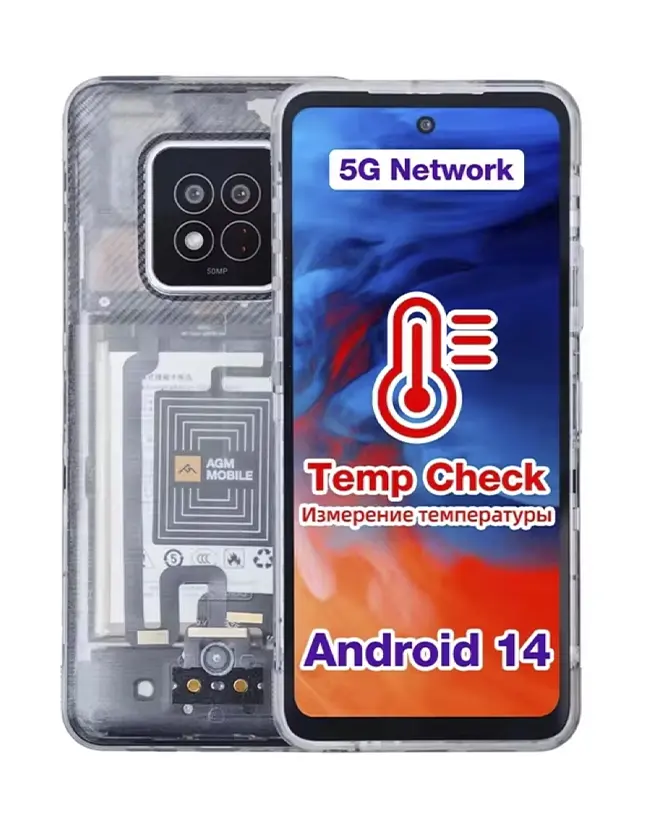 Мобільний телефон AGM X6 8/128gb phantom Transparent (1833)