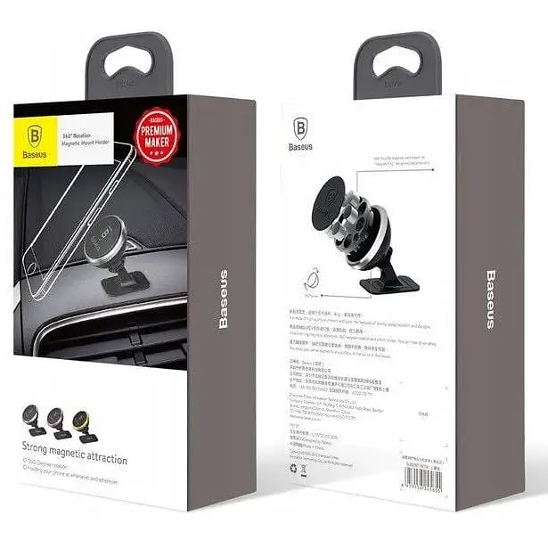 Автотримач магнітний міні Beaseus Adjustable Magnetic Phone Mount 360 градусів (SUCX140012) - фото 6