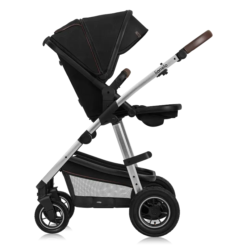 Універсальна коляска Lionelo Amber 2в1 Black Silver (LO-AMBER BLACK SILVER (2in1)) - фото 8