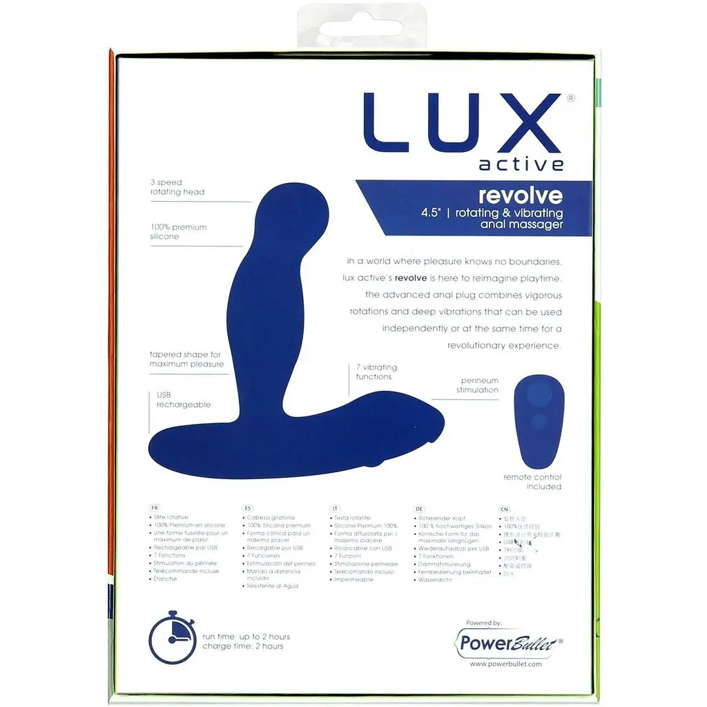 Масажер простати з ротацією і вібрацією Lux Active Revolve пульт ДК - фото 9