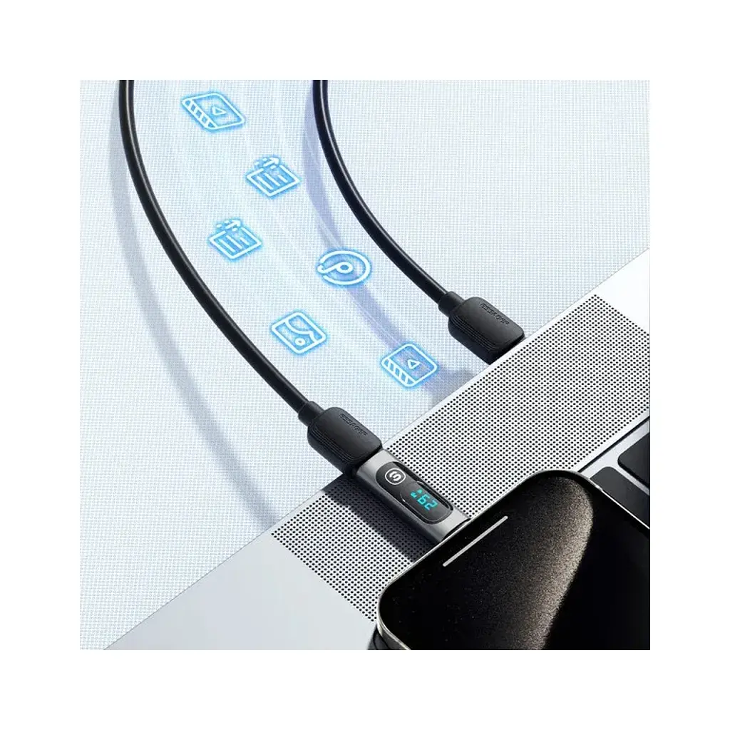 Перехідник USB-C F to USB-C M digital display Essager (EZJTT-TX0G-P) - фото 7