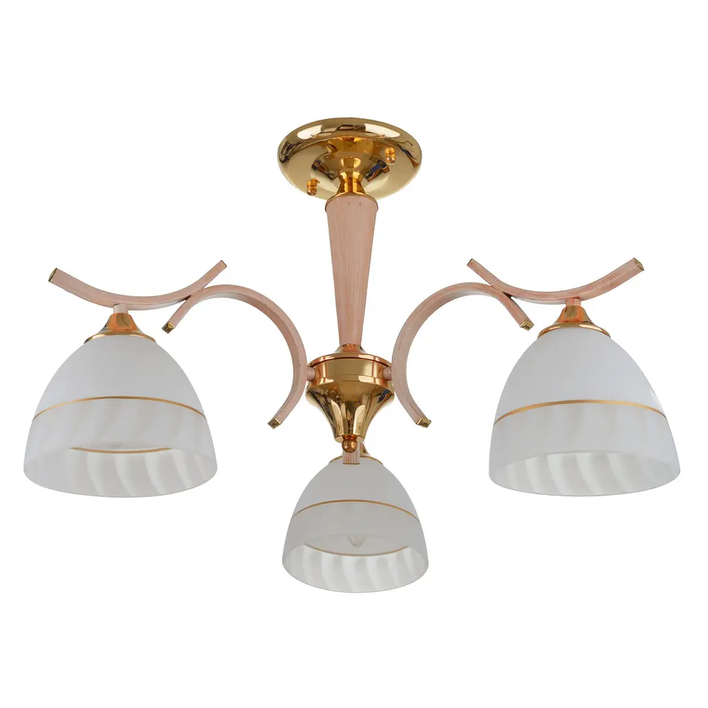 Люстра потолочная Brille классическая E27 60W BG (LK-674C/3) - фото 1