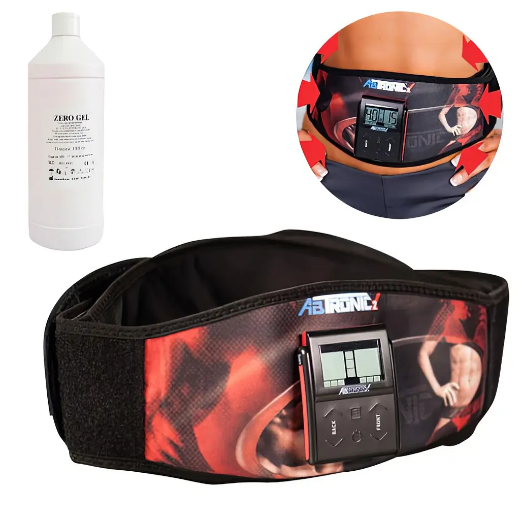 Пояс миостимулятор AB Tronic X2 с аппликаторами, гель Zero Gel 1 л - фото 2