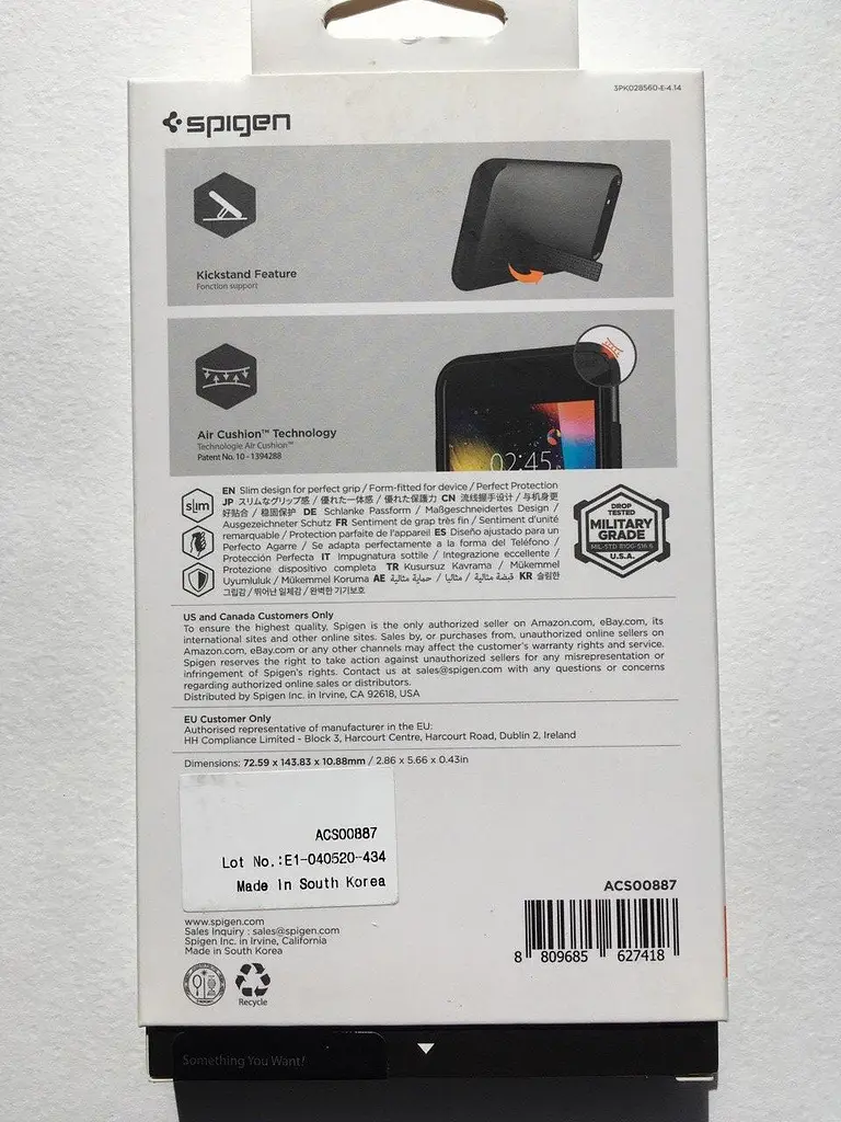 Оригінальний протиударний чохол Spigen Slim Armor для iPhone 7, 8 | SE 2020 | SE 2022 (ACS00887) - фото 5