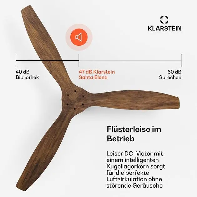 Потолочный вентилятор Klarstein Santa Elena Smart (10046086) - фото 6