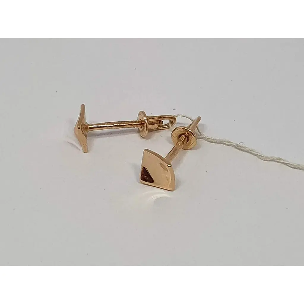 Золотые серьги-пуссеты KievGold. 2/1205 - фото 3