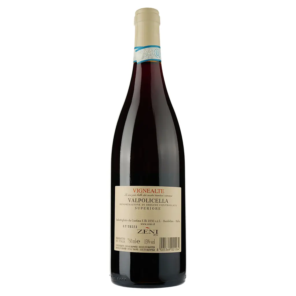 Вино Zeni Valpolicella Superiore Vigne Alte, 13%, 0,75 л - фото 2