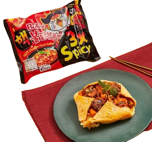 Локшина швидкого приготування Samyang Buldak 3x Spicy Hot Chicken Flavor Ramen 140г - фото 8