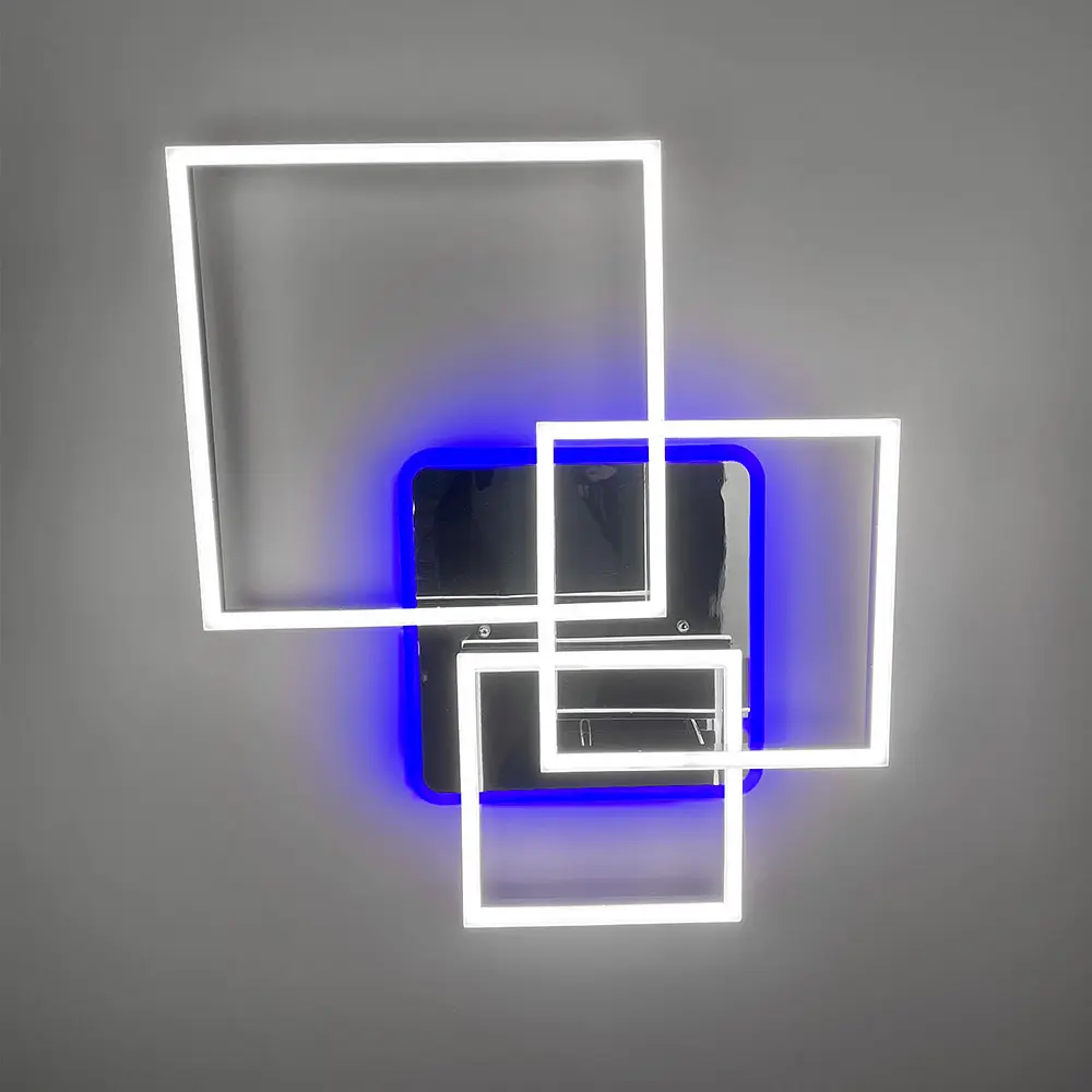 Светодиодная люстра Ideal Lux Frame в хромированном корпусе Ст. A 11017/3 RGB CH | Line F - фото 7