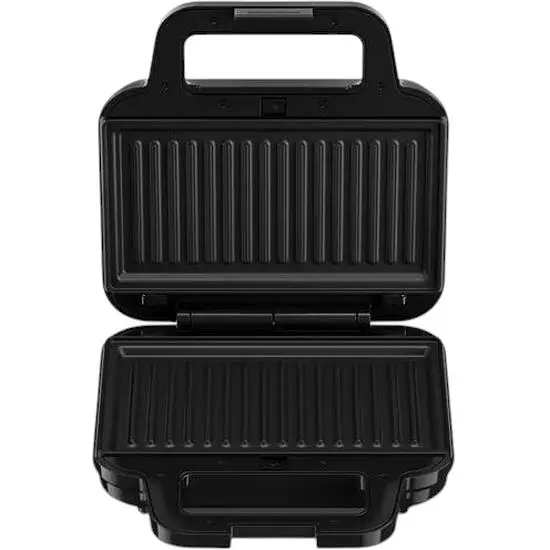 Мультимейкер Tefal UltraCompact 3в1 700 Вт тефлон 3 пластины корпус металл/пластик черно-серый (SW383D10) - фото 4