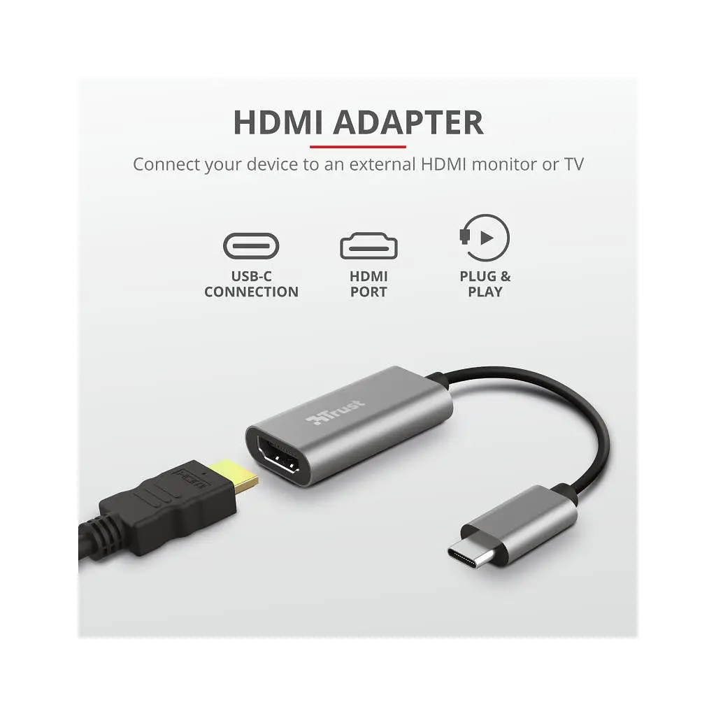 Перехідник Trust USB-C to HDMI Adapter (23774) - фото 7