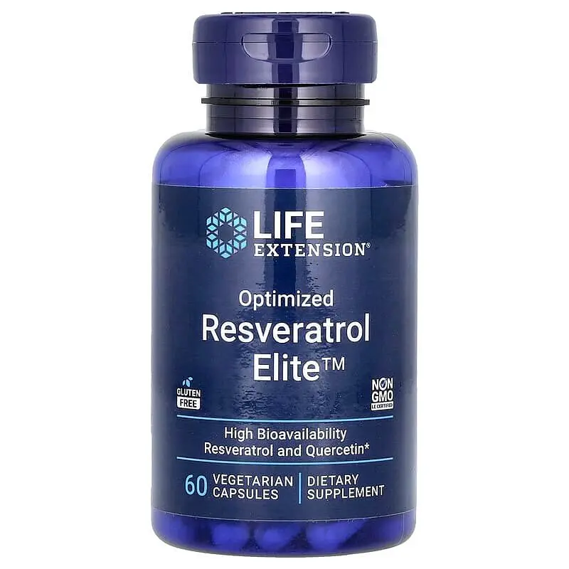 Амінокислота Resveratrol Elite, 30 вегакапсул Life Extension vit0003861