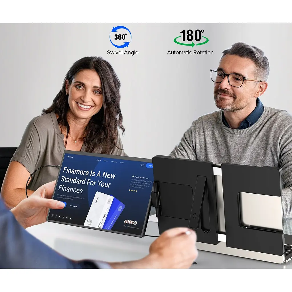 Портативний монітор UPERFECT 14` 2K Triple with 360° [116434] - фото 13