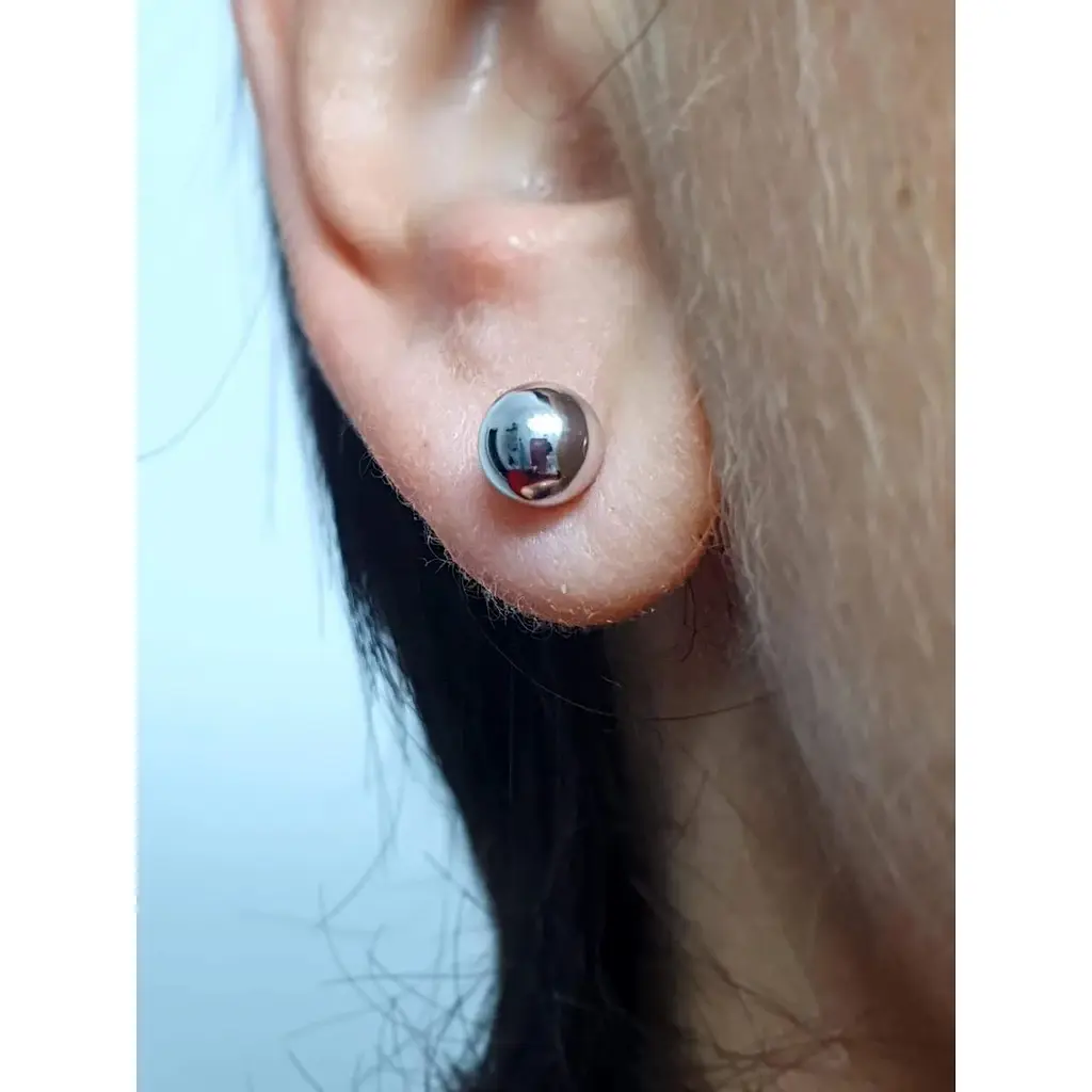 Золотые серьги-пуссеты Favoritum Шарики. 210115_7_Б - фото 2