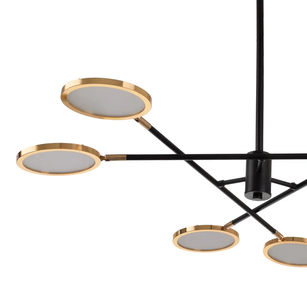 Світильник стельовий Brille підвісний лофт світлодіодний BL-891S/6 NW 65W G - фото 6