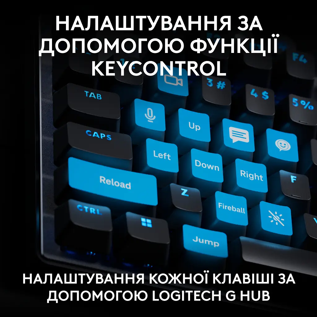 Клавіатура Logitech G PRO X TKL Rapid Linear USB UA Black (920-013233) - фото 9