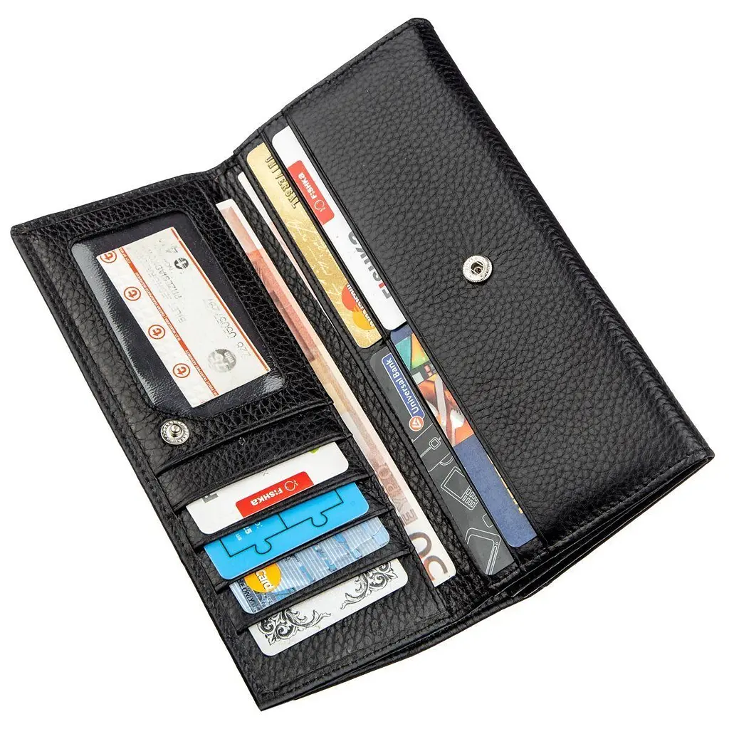 Універсальний гаманець-візитниця ST Leather 18951 чорний - фото 7