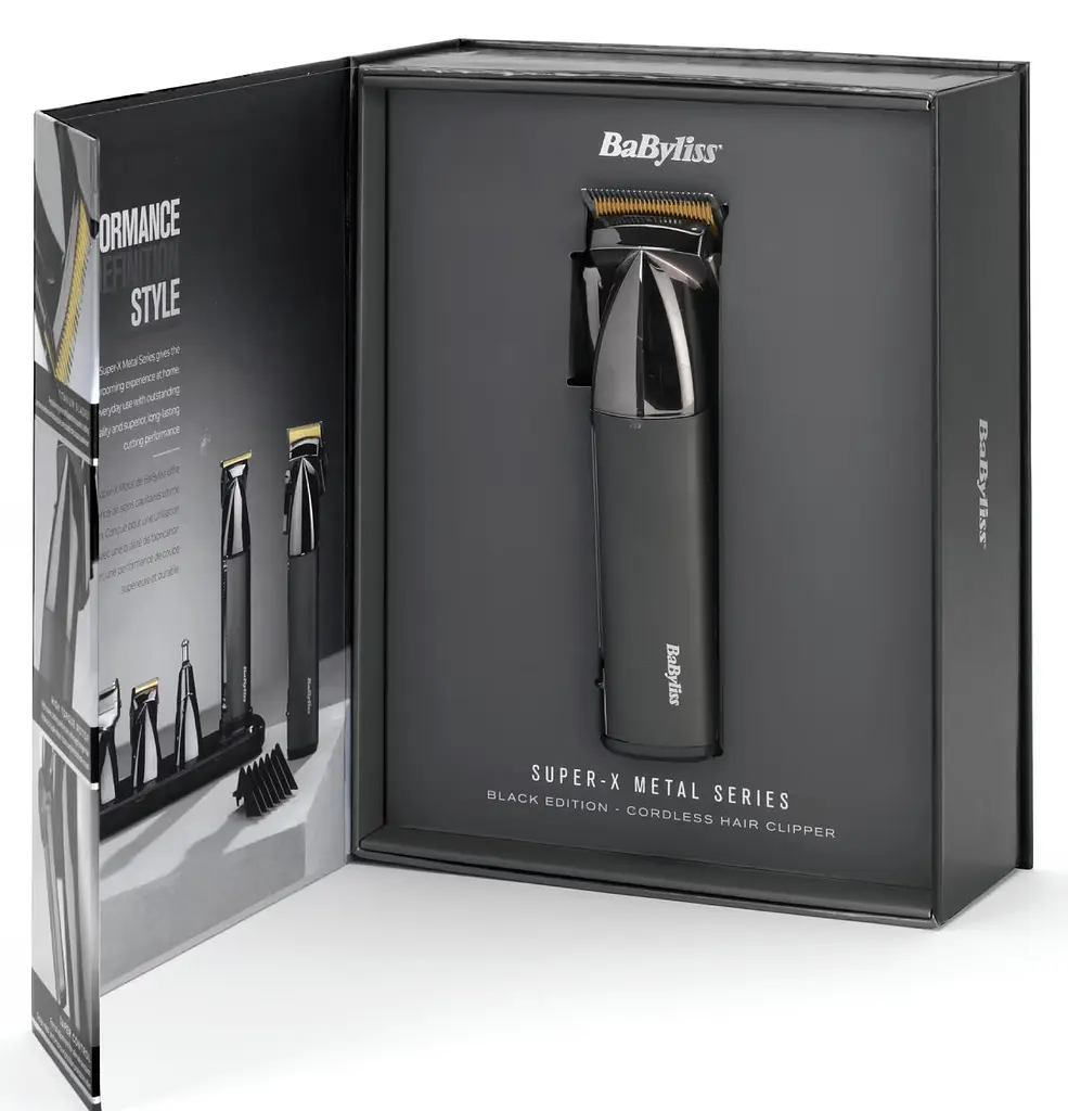 Машинка для стриження BaByliss Super-X Metal Series, акум., насадок-12, сталь з графітовим покриттям, чорно-сріблястий - фото 8