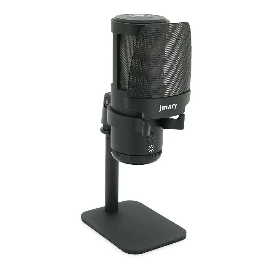 Професійний студійний конденсаторний мікрофон Jmary MCPW13 USB RGB Black - фото 3