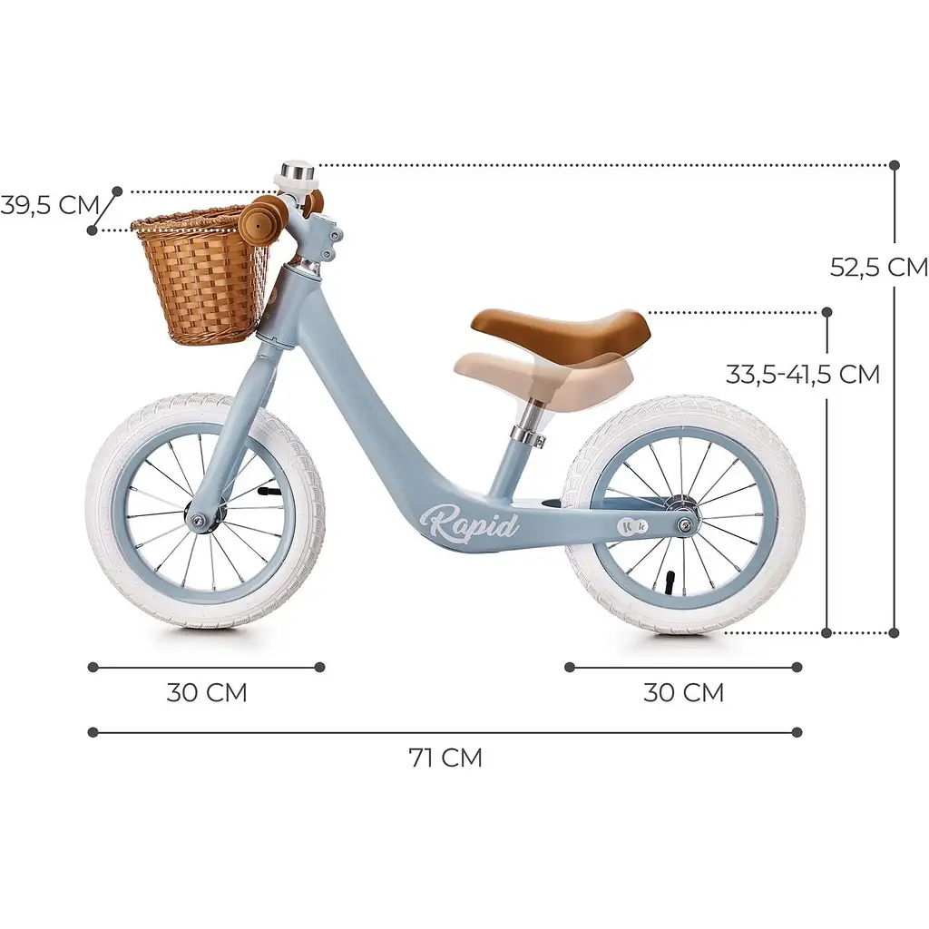 Біговел Kinderkraft Rapid Blue Breeze блакитний (00-00305189) - фото 10