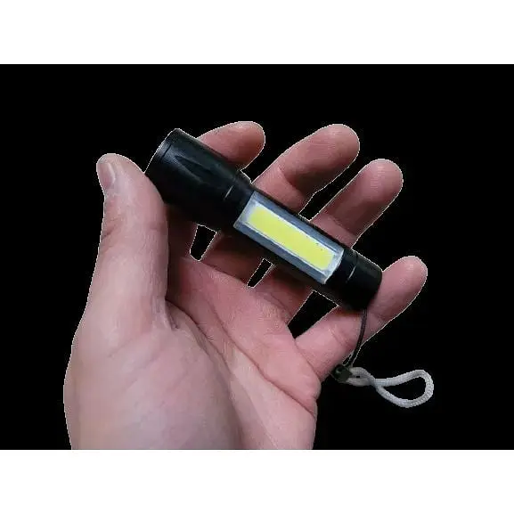 Аккумуляторный фонарь X-Balog H-5115 Zoom светодиодный ручной с боковым светом и зумом - фото 2