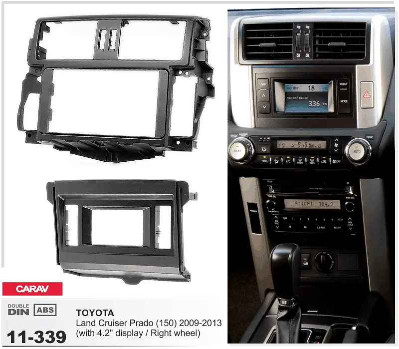 Перехідна рамка Toyota Land Cruiser Prado 150 Carav 11-339 - фото 4