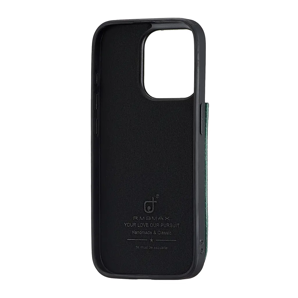 Чохол Jinduka Leather Pocket iPhone 15 Pro Green - фото 3