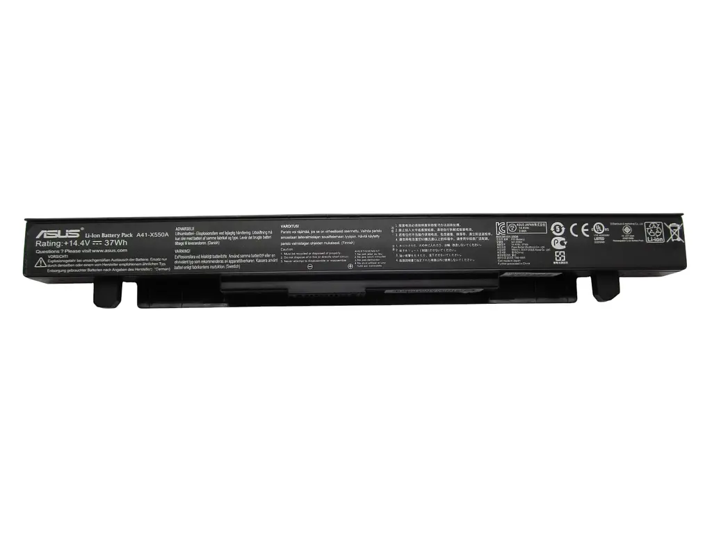 Акумулятор для ноутбука Asus X450 A41-X550A, 2600 mAh (37Wh), 4cell, 14.4V, Li-ion, чорний - фото 2
