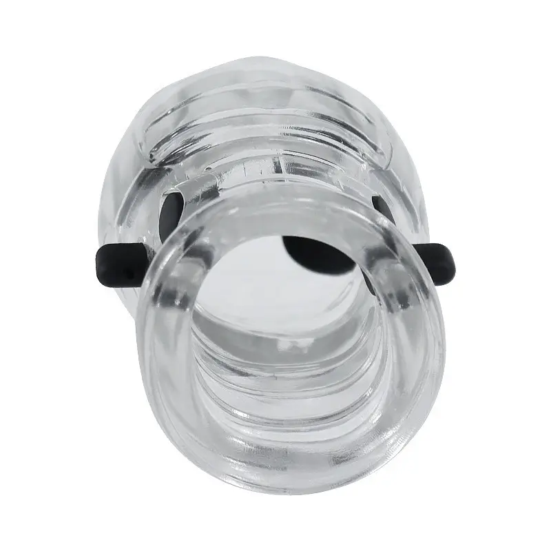 Электростимулятор-насадка на член силиконовый с дистанционным управлением 50 мм прозрачный - фото 7