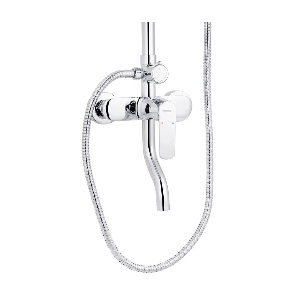 Душовий гарнітур Kroner Armada-C064K + змішувач Hagen-C010 + змішувач Bidet-C082 (CVS30203) - фото 7